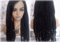 Full Wig with 4x4 Lace Closure Black Braids Dreads Mix Set Twist Soft Crochet Boho Dread Braid Set Bohemian extensions