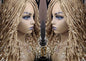 Box Braid Goddess Boho Short Curly Wig Blonde 27 613 Mix Ombre Balayage Honey Blonde Platinum