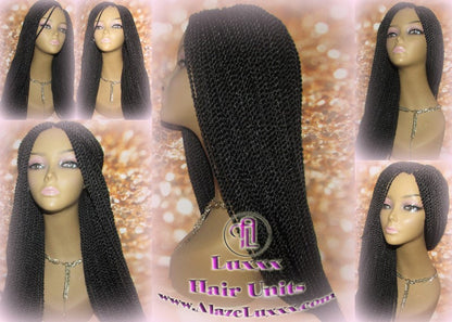 Senegalese Twist Wig Black 1B Long Straight Small Braided Twisted Wig Xpressions Braiding Hair Wig Black Wig Motown Tress Senegalese Twist