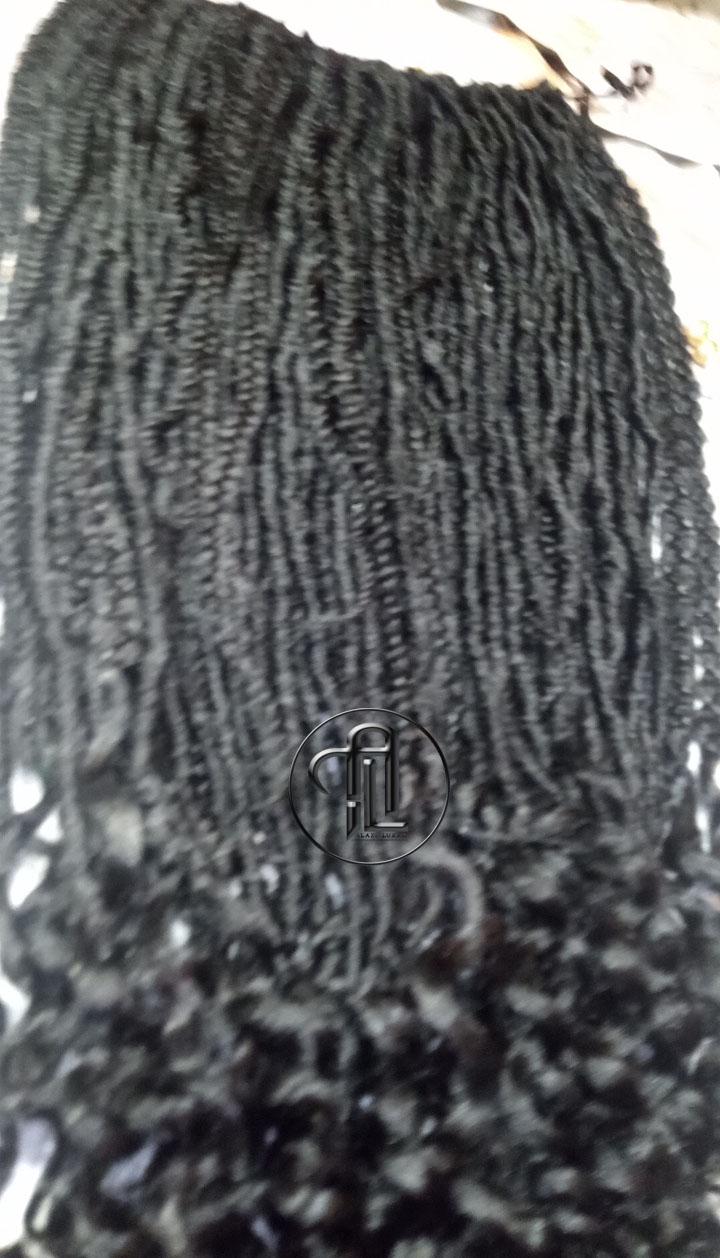 Hair Extensions Wavy Curly SE 75 Piece Kit Goth Mixed  Witch Boho Dread Braid Hair Textured Nordic Black Dreadlock 1b braids twist plaits
