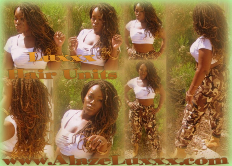 Kinky Twist Marley Twist Wig Unit 18' Handmade! NEW Natural Look! Glueless Lace Finish! 18'  Faux Kinky Twist Box Braid Dred Lock Twist Wig