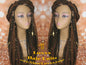 Brown Large Senegalese Twist Wig Unit! Big Straight Long Auburn #4 #30 Crochet Jumbo Twist Braided hair charms wig maker hair braiding