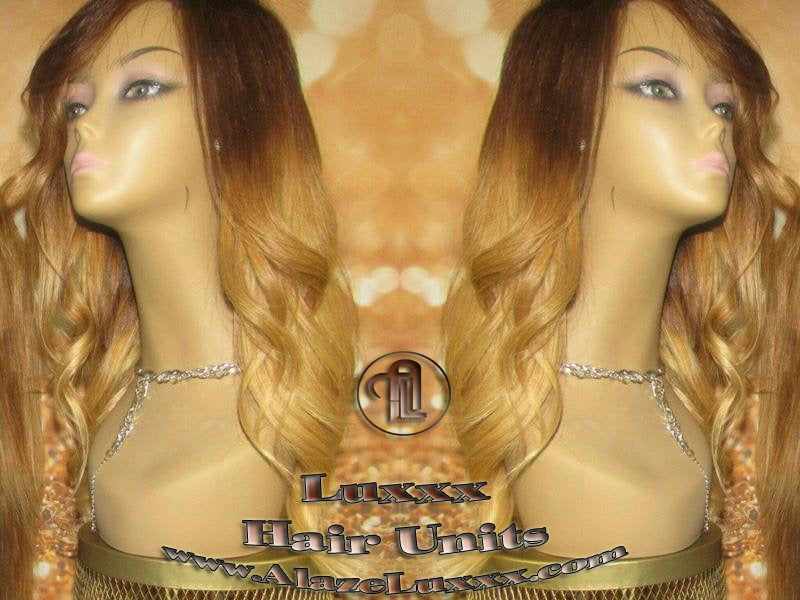 Brown Honey Blonde Ombre Highlights Balayage Colorist Wig Maker Virgin Hair Unit Wig Closure Blonde Wig 27 613 platinum dark roots Alopecia