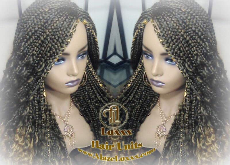 Box Braid Wig Honey Blonde boho curly box braids 1b 27  Long Medium Straight bohemian gypsy Mix Blonde Ombre