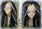 Dread Wig Black Blonde 613 27 Black Dread Gypsy Bohemian Boho Long Wavy Goddess Faux Locs Honey DE SE Dred Lock Braided Wigs Distress
