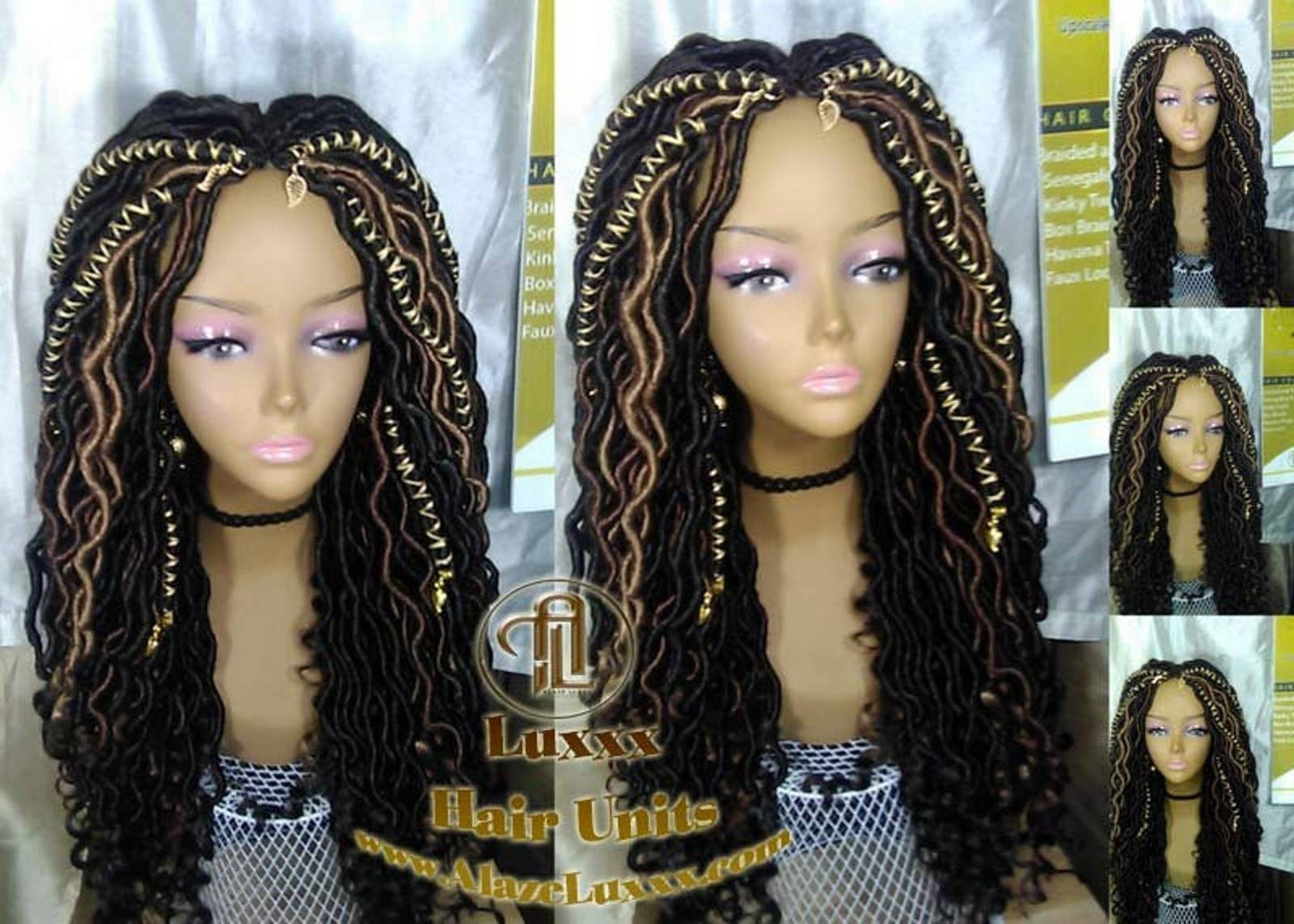 Long Braided Wigs Dread Wig Blonde 30 27 Black Wavy Goddess Faux Locs Honey Platinum DE SE Dred Lock Dread Gypsy Bohemian Boho Distress