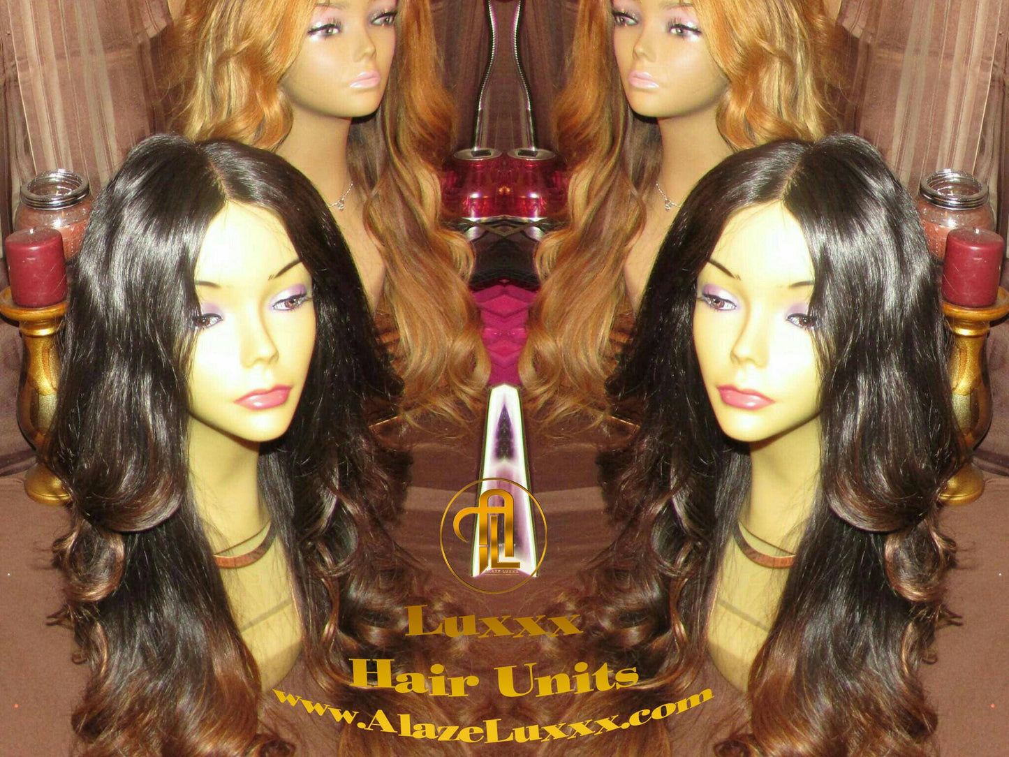 Dip Dye Ombre Virgin Hair Unit! 16 In' Long Brown #30 4x4 Closure Custom Color Colorist Lace Front Celebrity Wigs Ciara Wig Maker Alopecia