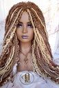 Dread Braid Wig Honey Blonde 27 613 White Blonde Brown Braids Dreads Mix Set Twist Soft Crochet Boho Dread Braid Set Bohemian extensions