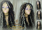 Gypsy Bohemian Boho Long Wavy Goddess Faux Locs Honey Platinum Blonde 613 27 Black Dread DE SE Dred Lock Braided Wigs Festival Hair Distress