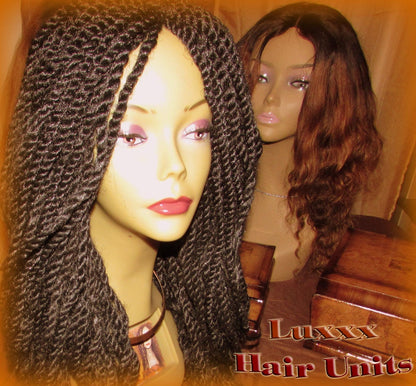 Kinky Twist Marley Twist Wig Black African Briaids!  NEW Natural Look! Kinky Hair Extensions Twist Ethnic Styles Spring Twist Braided Wig