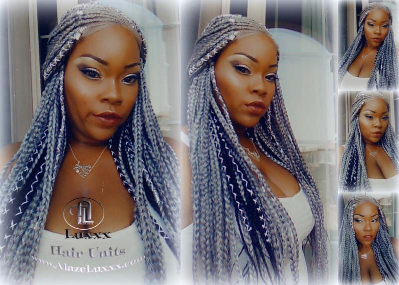 Fulani Goddess Braids Cornrow Silver 51 Black Lemonade Braid Wig French Braids Feed in Braids Box Braids Tribal African Beyonce