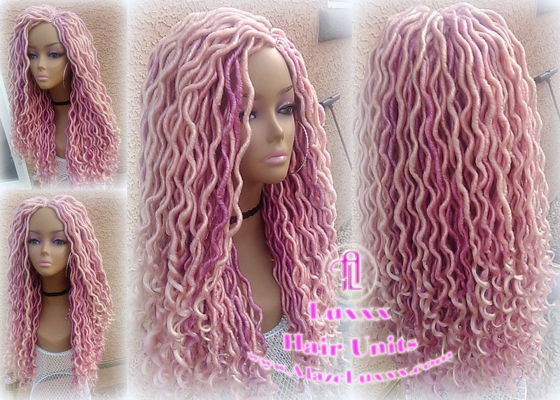 Valentines Day Hair Valentines Day Wig Valentines Day Gift Valentines Day Gift for her candy pink Cupid hair hot light pink  Boho