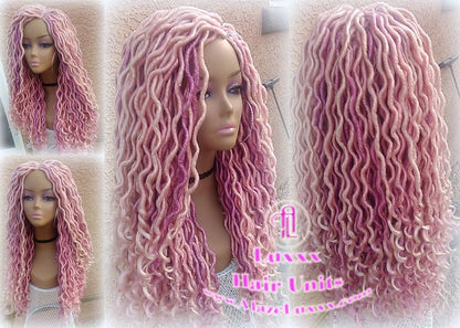 Valentines Day Hair Valentines Day Wig Valentines Day Gift Valentines Day Gift for her candy pink Cupid hair hot light pink  Boho