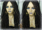 Long Straight Black Brown 30 Goddess Faux Locs Kinky Curly Ends Dread Wig Gypsy Faux Synthetic Dred Loc Bohemian Boho Ready to Ship