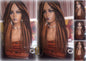 Straight Senegalese Twist Wig Brown Blonde 22' Unique and Rare Long Alopecia Natural Small Twist Crochet Braided Braiding