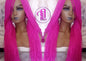 Hot Cosmic Pink Senegalese Twist Braid Wig Small Long Unicorn Mermaid Wig Sale Alopecia Braids Hot Pink Ready to Ship Magenta Braids Twists