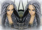 Goddess Faux Dread Locs Salt N Pepper 44 51 Gypsy Boho Silver Black 1B Grey Gray Platinum Storm Wig Unit Wavy