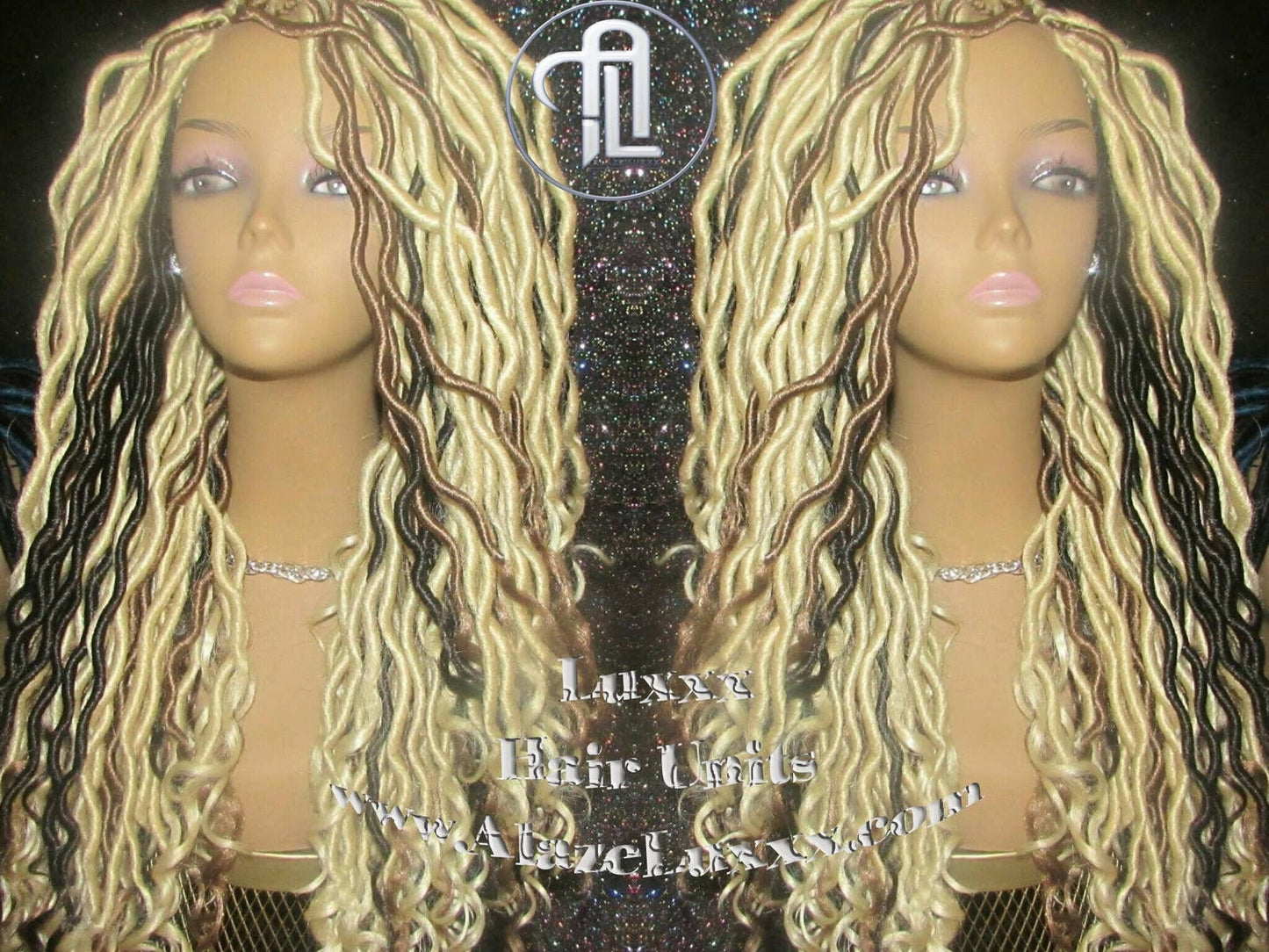 Synthetic Dreadlock Wig Hippy Goth Tribal Kawaii Platinum Blonde Gypsy Bohemian Boho Goddess Dreadlock Extensions Locs Dred Lock Gothic