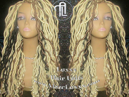 Synthetic Dreadlock Wig Hippy Goth Tribal Kawaii Platinum Blonde Gypsy Bohemian Boho Goddess Dreadlock Extensions Locs Dred Lock Gothic