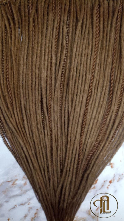 Blonde  Single End SE Set Kit Synthetic Soft Crochet Boho Dread Braid Hair Wraps Extensions Textured Single Loop Dread Brown Dreads