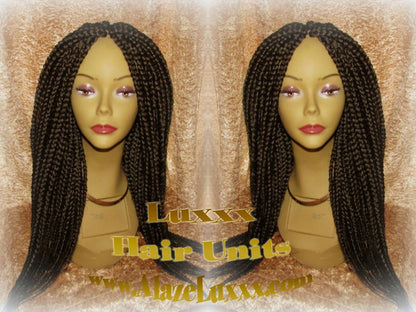 Box Braid Wigs Wig 18 NEW Natural Look! Amazon Braid Wig Handmade Large Medium Glueless Lace Finish! 18' Large Braiding Alopecia Wigs Braid