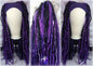 Wide Headband Wig Viking Ombre Goddess Boho Locs Black Purple Crochet Synthetic Dread Curly Ends Braided Hair Fall Twist Butterfly loc