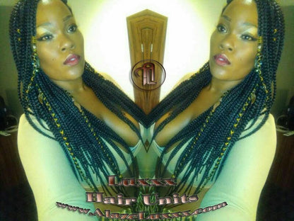 4x4 Lace Closure Fulani Tribal Goddess Braids Black  Lemonade Fulani Cornrow Braid Wig French Braids Feed in Box Braids Swim Wig Gym